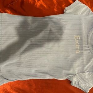 Light blue extra shirt with gems